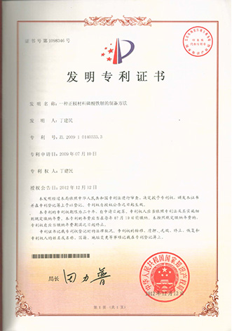 專(zhuān)利證書(shū)